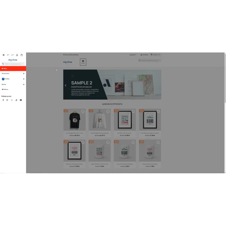 Mobile Menu for PrestaShop | 01generator.com
