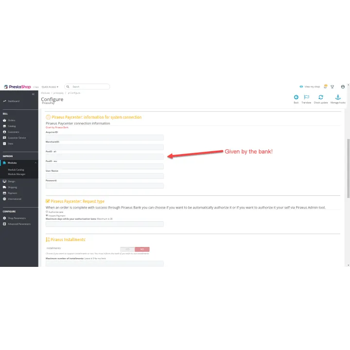 Pireos Pay Τράπεζα Πειραιώς PrestaShop Module | 01generator.com