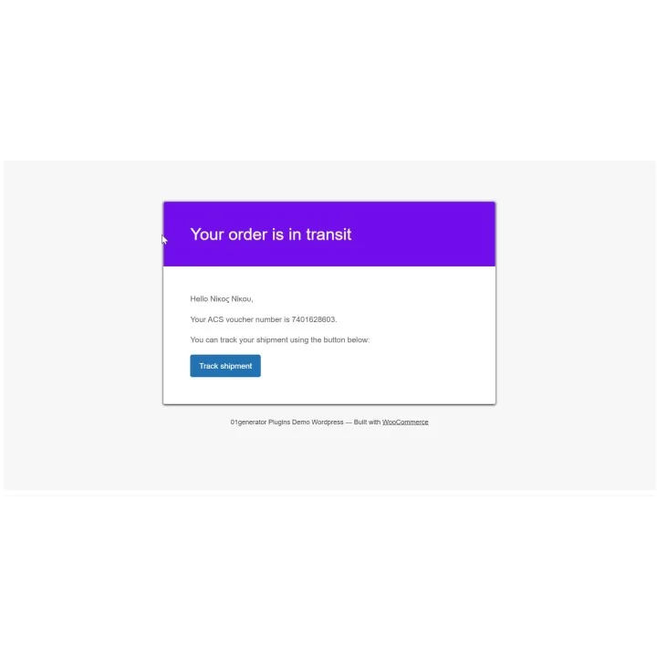 MyACS Pro for WooCommerce, ACS Voucher Automation | 01generator.com