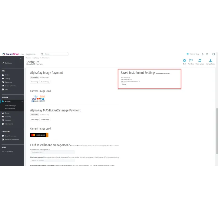 AlphaPay PrestaShop module πληρωμές μέσω Alpha Bank | 01generator.com