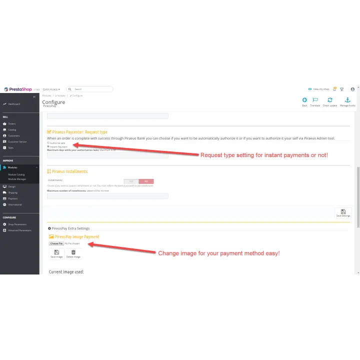 PireosPay PrestaShop module Piraeus Bank Integration | 01generator.com