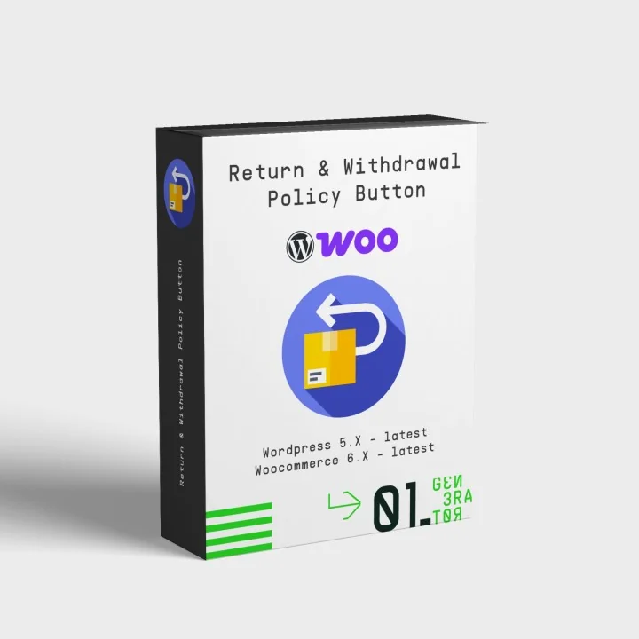 Κουμπί Υπαναχώρησης / Επιστροφών για WooCommerce | 01generator.com