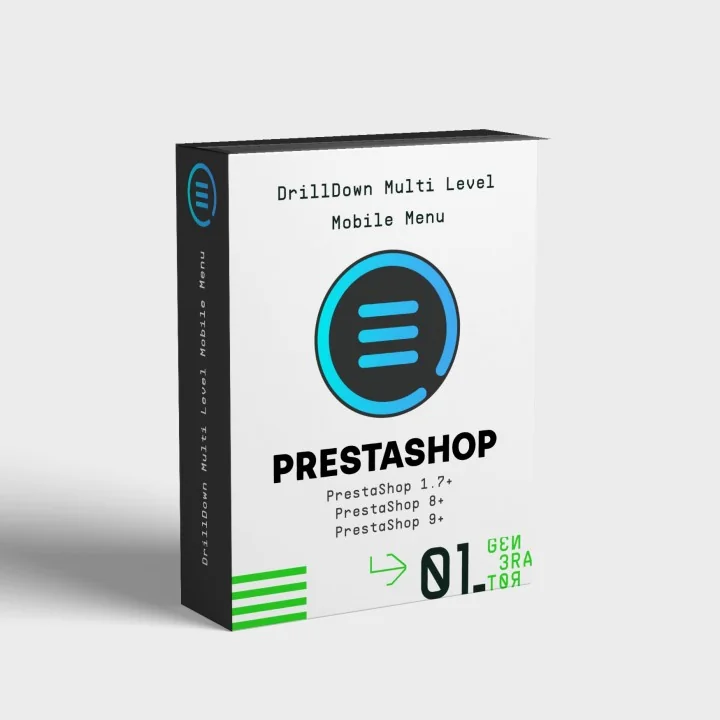 Multi-Level Mobile Menu for PrestaShop | Drilldown | 01generator.com